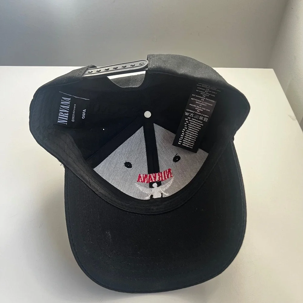 Nirvana In Utero Angel Baseball Cap Black Rock Off Snapback Hat OSFA